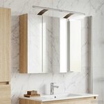 vidaXL Armoire Miroir de Salle de Bain Chêne Sonoma 60 x 14 5 x 50 cm