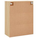 vidaXL Armoire murale chêne sonoma 69 5x34x90 cm