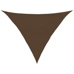 vidaXL Voile d'ombrage 160 g/m² Marron 2 5x2 5x3 5 m PEHD