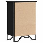 vidaXL Bibliothèque noir 50x31x74 5 cm bois d'ingénierie