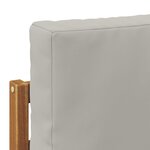 vidaXL Canapé d'angle extérieur Bois d'Acacia Massif Naturel