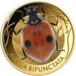 Monnaie WONDER WORLD OF LADYBIRDS Set 10x1/1000 Oz Or 3000 Francs Chad (PRÉCOMMANDE)