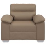vidaXL Fauteuil cappuccino 60 cm similicuir