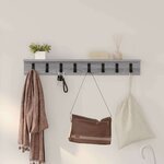 vidaXL Porte-manteau mural Sonoma gris 80 x 10.5 x 10.5 cm