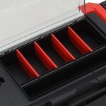 vidaXL Boîte à outils Noir et rouge 55x28x26 5 cm