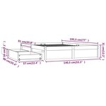 vidaXL Cadre de lit sans matelas avec tiroirs