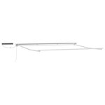 vidaXL Auvent rétractable électrique Blanc  Gris  Anthracite 5 x 3 m
