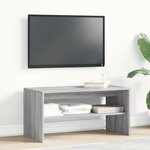 vidaXL Meuble TV sonoma gris 80x40x40 cm bois d'ingénierie