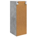 vidaXL Armoire Murale 33 x 34 5 x 90 cm Bois d'ingénierie Gris béton