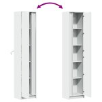 vidaXL Buffet haut avec LED blanc 41 5x32 5x200 cm bois d’ingénierie