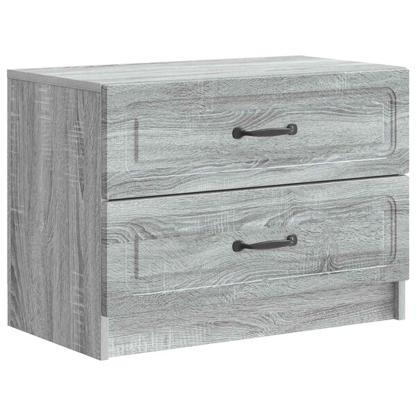 vidaXL Cabinet de chevet Sonoma gris 62 x 34 5 x 44 5 cm