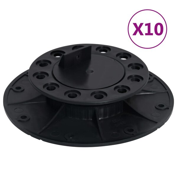 vidaXL Pieds de terrasse réglables 10 Pièces 25-40 mm