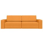 vidaXL Canapé-lit Jaune foncé 245 x 78 x 77 cm tissu