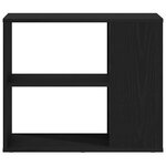 vidaXL Buffet avec tiroir Chêne noir 60 x 30 x 50 cm Bois d'ingénierie