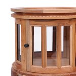 vidaXL Armoire de vitrine Naturel 50x50x76 cm Bois d'acajou massif