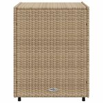 vidaXL Armoire de rangement de jardin beige 55x59x69 cm résine tressée