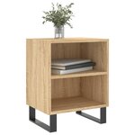 vidaXL Tables de chevet 2Pièces chêne sonoma 40x30x50cm bois d'ingénierie