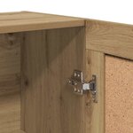 vidaXL Bibliothèque chêne artisanal 82 5x30 5x115 cm bois d'ingénierie