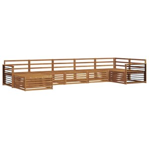 vidaXL Ensemble de canapés d'extérieur 7 pc Naturel