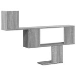 vidaXL Étagère murale sonoma gris 100x15x70 cm bois ingénierie