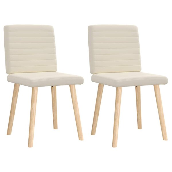 vidaXL Chaises à manger lot de 2 Lin