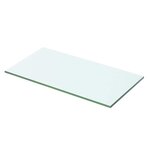 vidaXL Panneaux d'étagère 2 Pièces Verre Transparent 50 x 20 cm