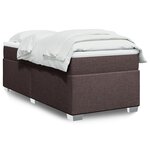 vidaXL Sommier à lattes de lit avec matelas Marron foncé 80x200 cm