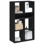 vidaXL Bibliothèque noir 66x31x112 cm bois d'ingénierie