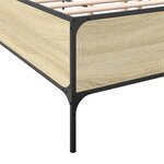 vidaXL Cadre de lit sans matelas chêne sonoma 180x200 cm