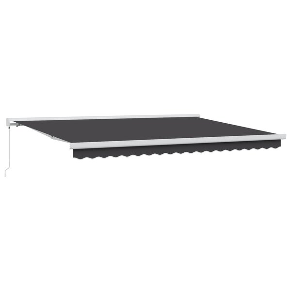 vidaXL Store manuel rétractable Anthracite 450x300 cm