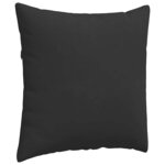 vidaXL Coussins de canapé 2 Pièces Noir 60 x 60 cm tissu