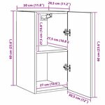 vidaXL Ensemble meuble TV 7 Pièces Chêne noir 60 x 30 x 30 cm