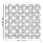 vidaXL Tapis de sol de camping vert 3x3 m
