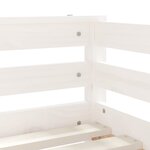 vidaXL Cadre de lit enfant tiroirs blanc 70x140 cm bois de pin massif