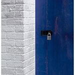Cadenas en laiton nickelé 40 mm Anse hexagonale - Haute sécurité - 4 clés incluses