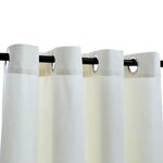 vidaXL Rideaux occultants avec anneaux 2 Pièces Velours Crème 140x225 cm
