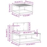vidaXL Ensemble de canapés d'extérieur Polyester Blanc