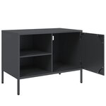 vidaXL Meuble TV anthracite 68x39x50 5 cm acier