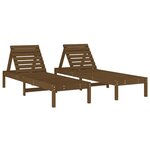 vidaXL Chaises longues lot de 2 199 5x60x74 cm bois massif de pin