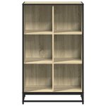 vidaXL Bibliothèque chêne sonoma 65 5x33x107 5 cm bois d'ingénierie