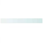 vidaXL Panneaux d'étagère 2 Pièces Verre Transparent 110x12 cm