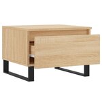 vidaXL Tables basses 2 Pièces chêne sonoma 50x46x35 cm bois d'ingénierie