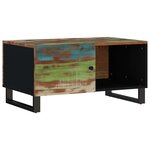 vidaXL Table basse 80x50x40 cm Bois de récupération et d'ingénierie