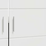 vidaXL Armoire de lavabo de salle de bain TULUM Blanc brillant