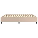 vidaXL Cadre de lit sans matelas cappuccino 160x200 cm similicuir
