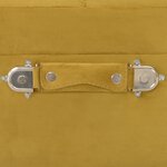 vidaXL Tabourets de rangement lot de 3 Jaune moutarde Velours
