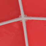 vidaXL Tente de fête 200 x 200 x 240 cm Rouge PE et acier