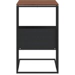 vidaXL Table d'appoint Noir 55x36x59 5 cm Bois d'ingénierie