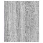 vidaXL Tables de chevet murales 2 Pièces sonoma gris 38x34x40 cm