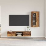 vidaXL Ensemble meuble TV FLORIN Bois ancien Bois d'ingénierie